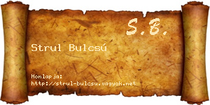Strul Bulcsú névjegykártya